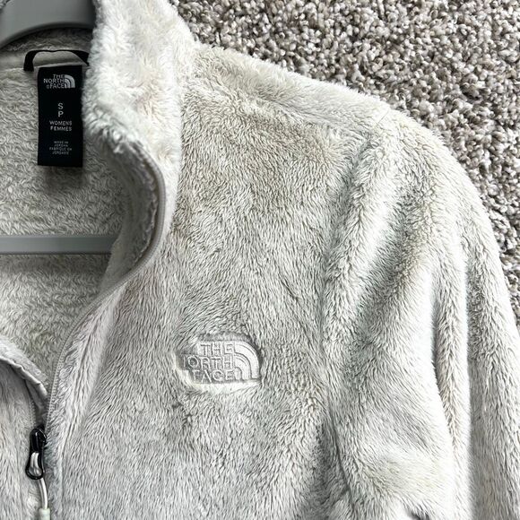 The North Face Jacket Women’s Small Osito Off White Ivory Fleece Zip Up - Picture 2 of 9